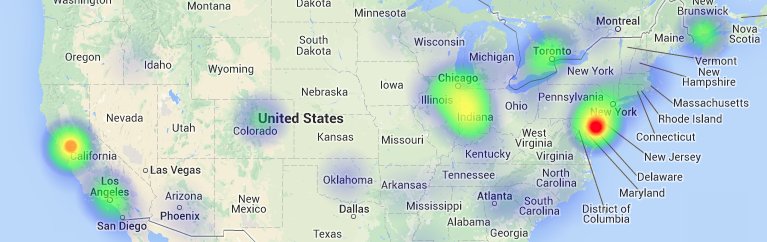 Google Heat Map Chart